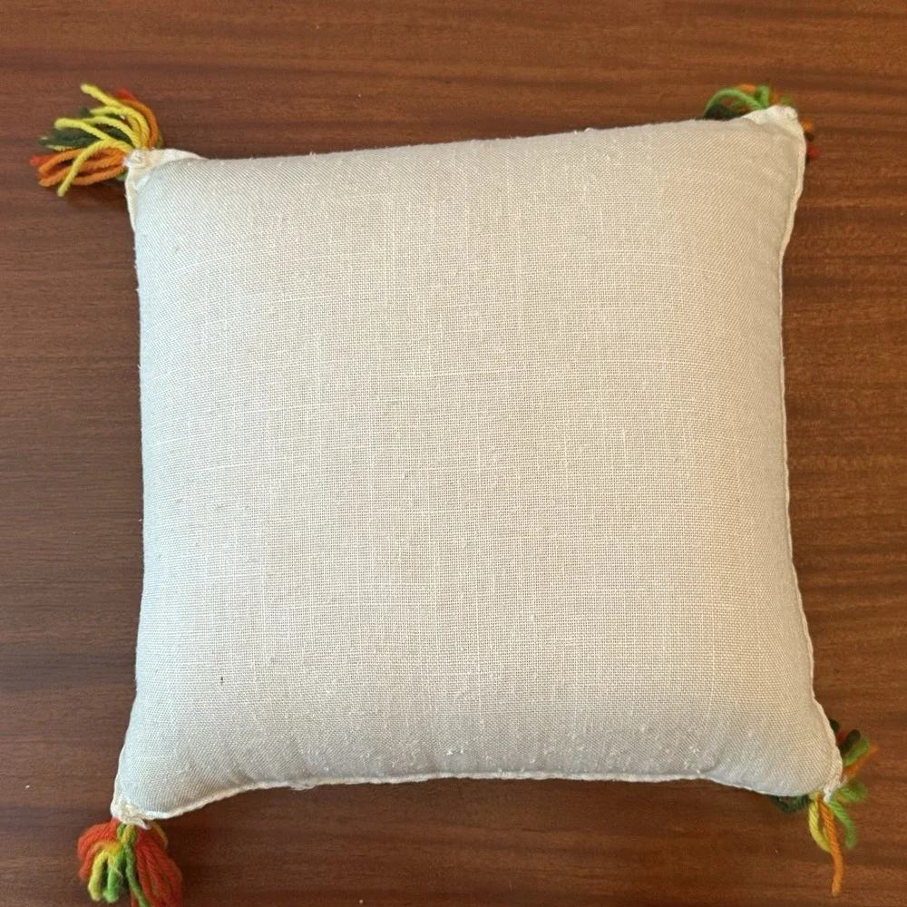 Vintage handmade crewel
